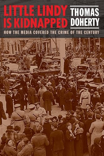 Book cover depicting a 1930s crowd and news cameras surrounding a house.