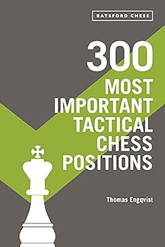 Book cover: "300 Most Important Tactical Chess Positions" with a knight.