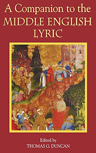 Book cover titled A Companion to the Middle English Lyric featuring a medieval manuscript illustration.
