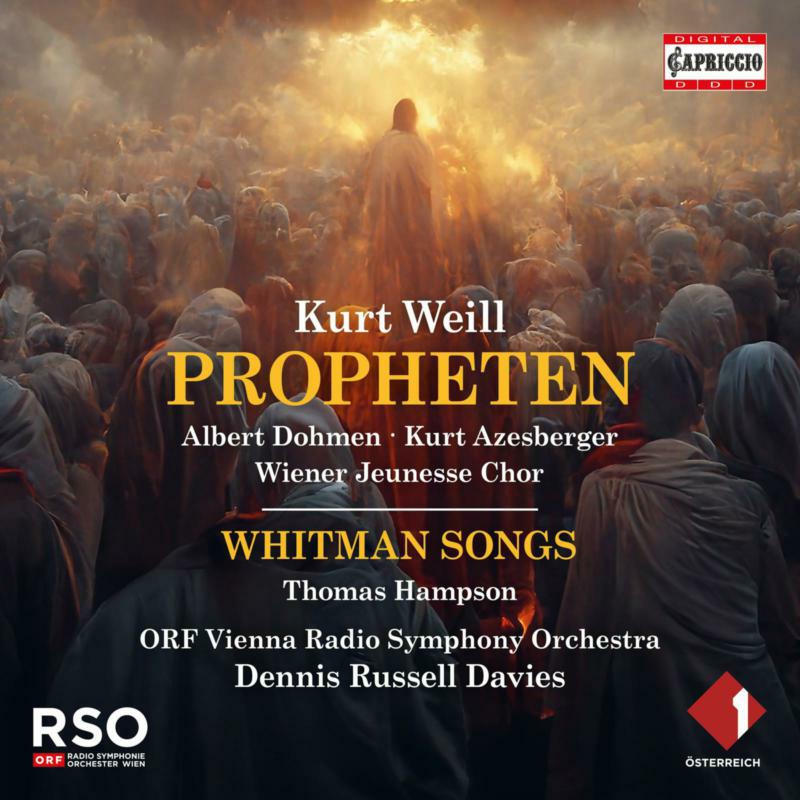 CD cover for Kurt Weill’s “Propheten” featuring Thomas Hampson.