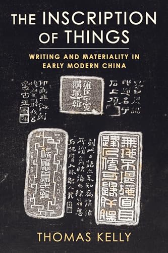 Book cover: “The Inscription of Things” with images of inscribed stones.