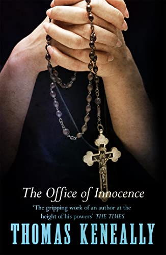 Book cover with clasped hands holding rosary beads and a crucifix.