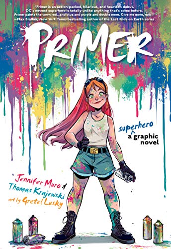 āPrimerā book cover featuring a young woman with spray paint cans.