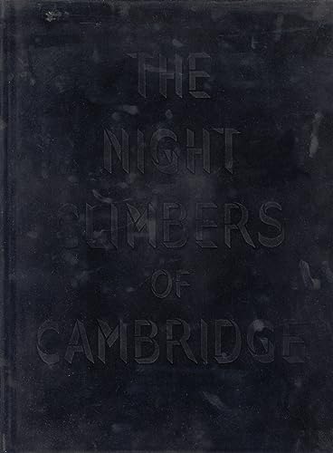 Dark book cover with embossed title: "The Night Climbers of Cambridge".