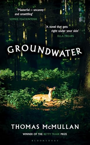 Book cover: "Groundwater" by Thomas McMullan, featuring a deer in a forest.