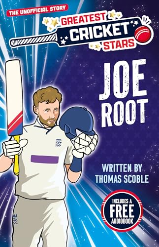 Book cover featuring cricketer Joe Root holding a bat and helmet.