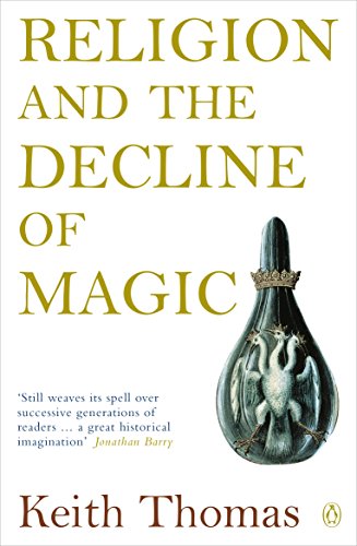 Book cover titled Religion and the Decline of Magic featuring a three-headed bird illustration.