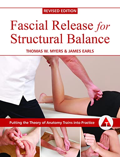 Book cover titled Fascial Release for Structural Balance showing physical therapy techniques on patients.