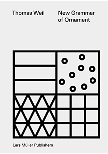 Book cover: “New Grammar of Ornament” with geometric black and white design.