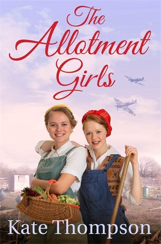 Book cover featuring two young women with produce and wartime planes.