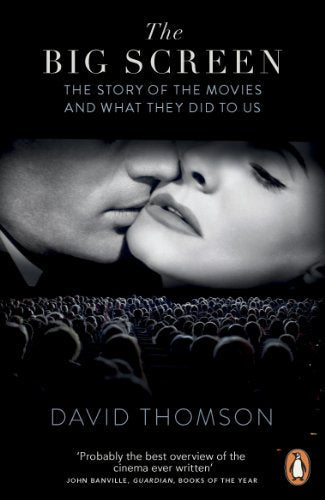 Book cover: “The Big Screen” with a romantic movie scene and audience.
