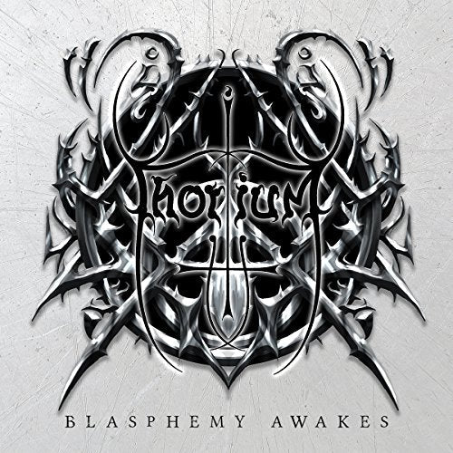 CD cover for Thorium’s “Blasphemy Awakes” featuring ornate, dark metal artwork.