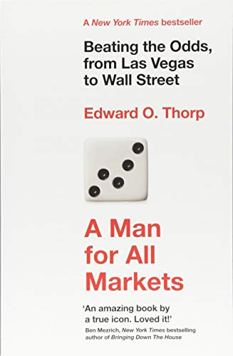 Book cover for A Man for All Markets by Edward O. Thorp featuring dice.