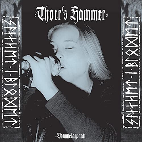 Black and white CD cover featuring a person singing into a microphone.