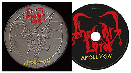 CD case and disc featuring a pentagram and demonic goat head.