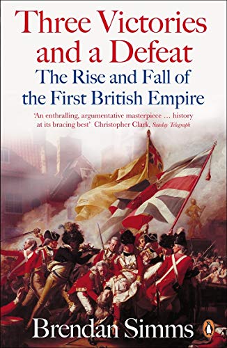 Book cover: "Three Victories and a Defeat" depicting a 18th-century battle scene.