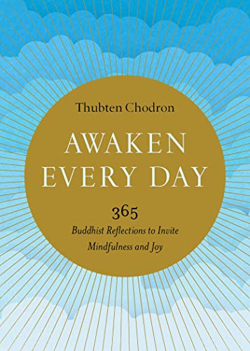 Book cover with gold text on a blue, sunburst-patterned background.
