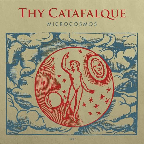 Thy Catafalque “Microcosmos” CD cover: red and blue celestial illustration.