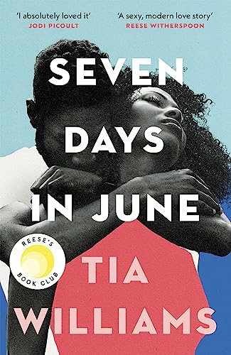 Book cover: "Seven Days in June" with two embracing figures.