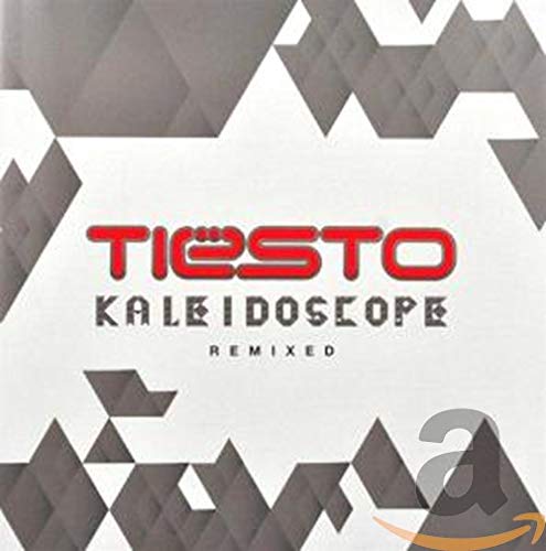 CD cover for Tiesto’s “Kaleidoscope Remixed” with geometric design.