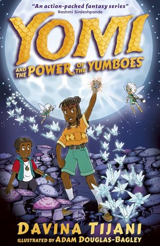 Book cover: young girl raising hand amidst glowing creatures and mushrooms.