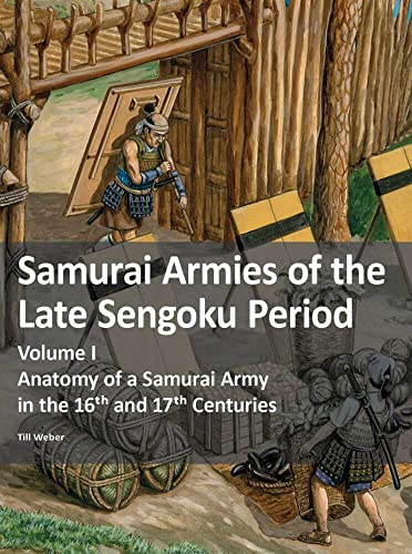 Book cover depicting a samurai warrior with supplies, titled "Samurai Armies.