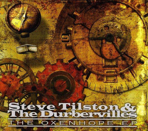 CD cover with gears, a compass, and text: "Steve Tilston & The Durbeville".