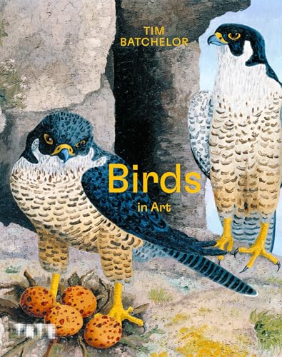 Book cover: "Birds in Art" featuring detailed paintings of falcons.