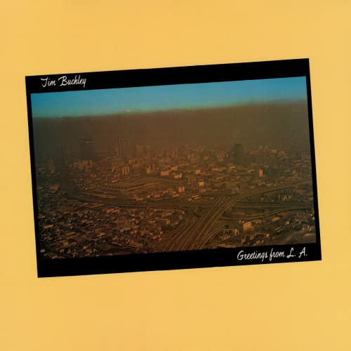 Album cover featuring an aerial view of Los Angeles on a yellow background.