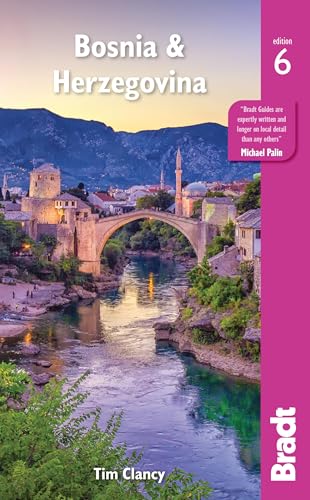 Book cover featuring the Stari Most bridge in Mostar over a river at sunset.