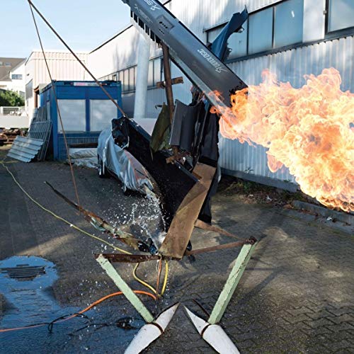 CD cover: Car being destroyed by flames and a crane.