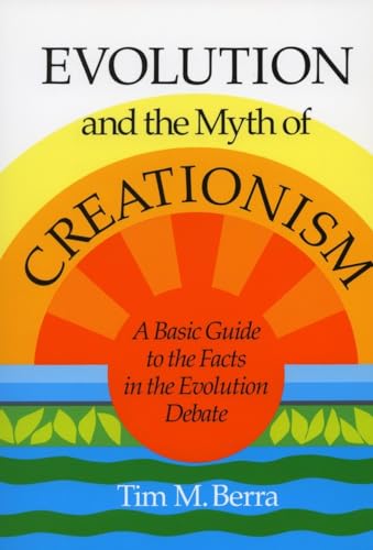 Book cover: "Evolution and the Myth of Creationism" with sun and greenery.
