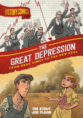 History Comics book cover depicting the Great Depression and its impact.