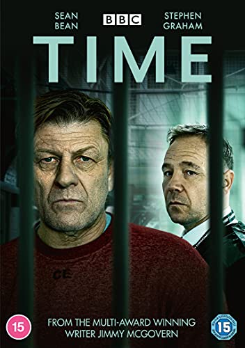 DVD cover for "Time" featuring Sean Bean and Stephen Graham behind bars.