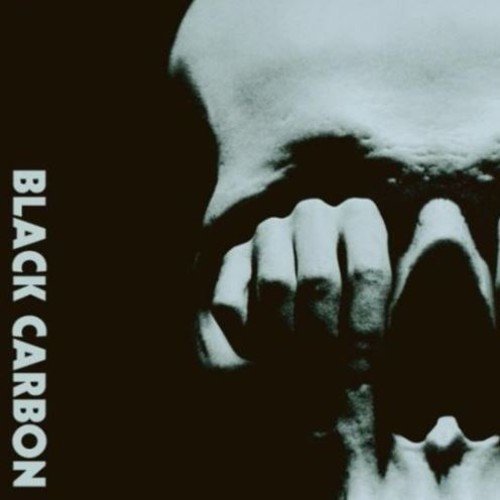 Black and white album cover featuring a distorted face with hands.