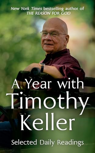 Book cover featuring Timothy Keller, with title "A Year with Timothy Keller".