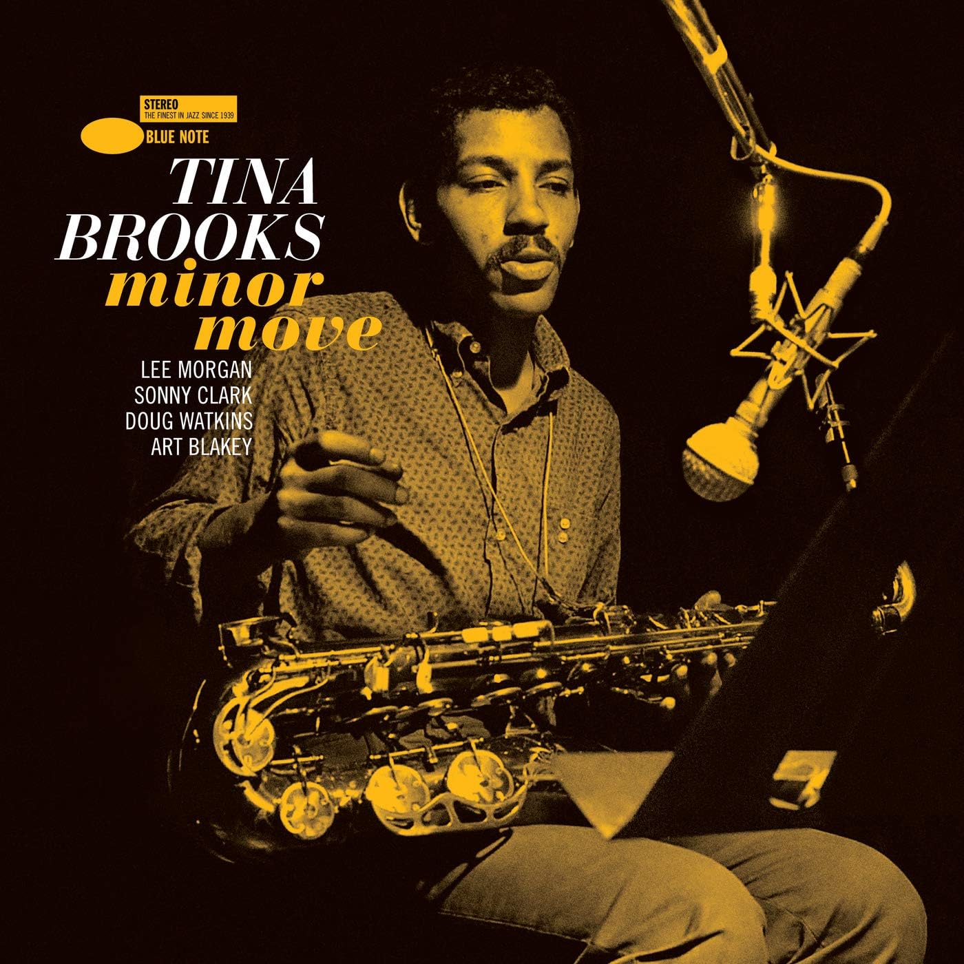 CD case for jazz album “Minor Move” by Tina Brooks, featuring cover art.
