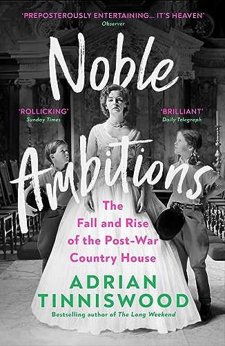 Book cover: "Noble Ambitions" depicts a woman and two children in a grand interior.