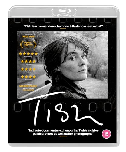 Blu-ray cover for the film "Tish" featuring a black and white portrait.