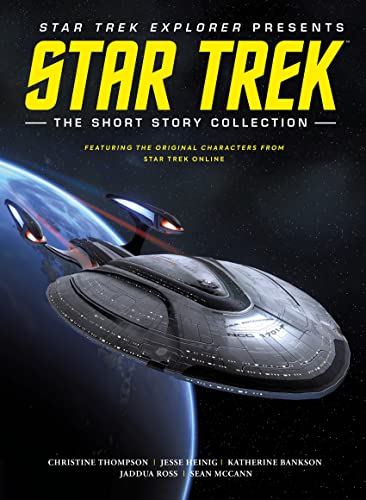 Star Trek book cover featuring a spaceship against Earth, with gold lettering.