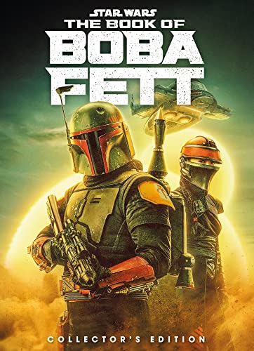 Boba Fett and Fennec Shand on book cover, with a spaceship.