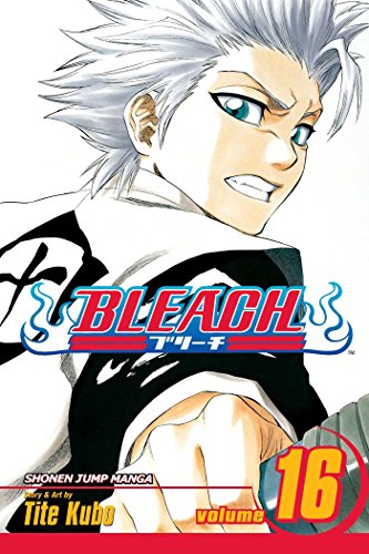 Bleach manga volume 16 cover featuring a determined-looking character with white hair.