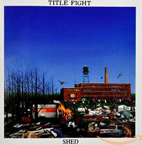 Album cover for Title Fight’s “Shed” featuring a dilapidated building and debris.