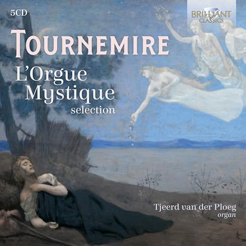 CD cover featuring a painting of figures in a landscape, titled "Tournemire.