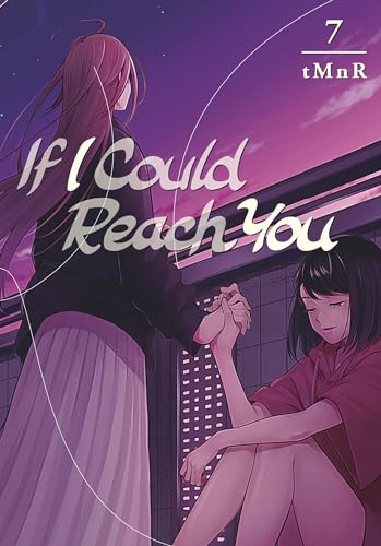 Manga cover: two women reaching for hands, purple and pink tones.