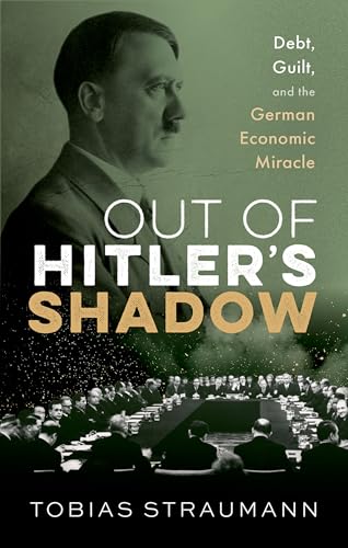 Book cover: "Out of Hitler’s Shadow" with portrait and meeting scene.