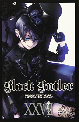 Black Butler volume 27 cover: Ciel Phantomhive in black attire.