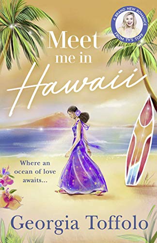 Book cover: woman in purple dress on a Hawaiian beach.