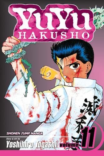 Manga volume 11 cover: Yu Yu Hakusho, featuring a determined young man.