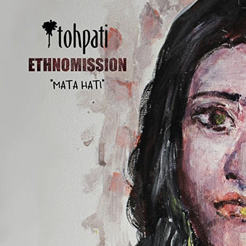 "Album cover with a painted portrait of a woman and text."